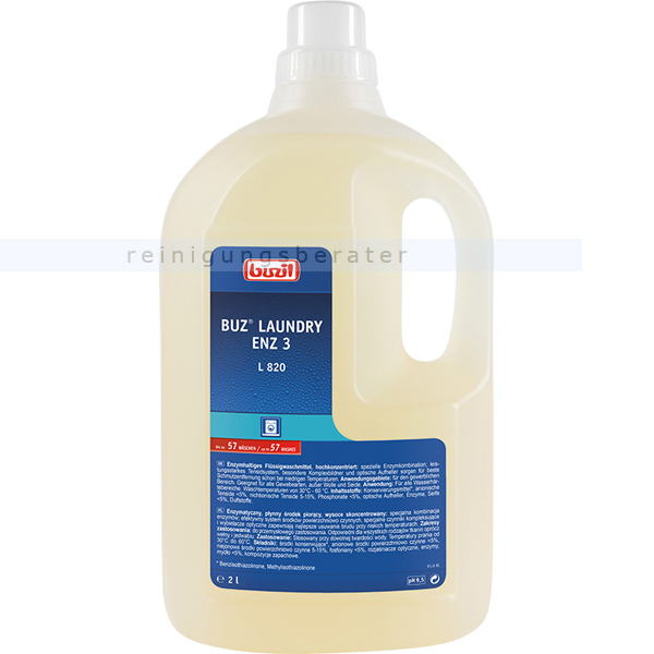 Flüssigwaschmittel Buzil Buz Laundry Enz 3 L820 2 L