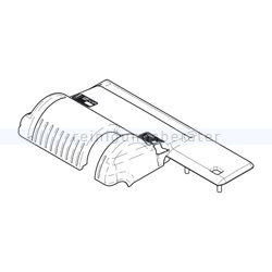 Gehäuseteil Sebo 450 Evolution Oberteil grauschwarz komplett