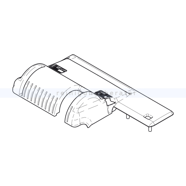 Gehäuseteil Sebo 450 Evolution Oberteil grauschwarz komplett