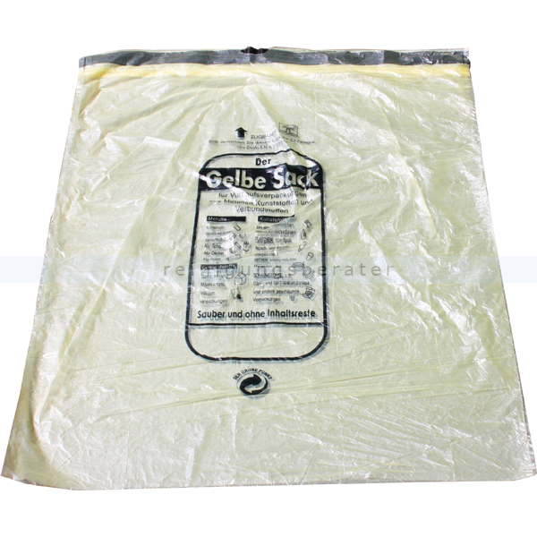 25-250 Stück Gelber Sack Gelbe Säcke Müllbeutel 70l Liter extra stark 40µ 0,04mm 