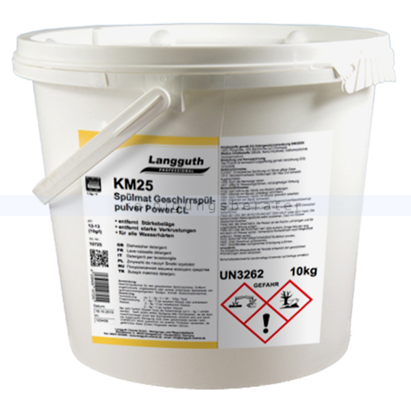 Geschirrspülpulver Langguth KM25 Spülmat Power CL 10 kg