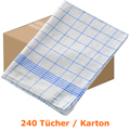 Geschirrtuch Mopptex Leinentuch 50 x 70 cm 60g blau Karton