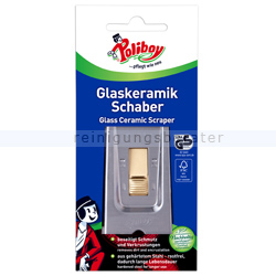 Glasschaber Poliboy für Glaskeramik Pack mit 12 Schaber