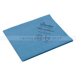 Glastuch Vileda r-MicronGlass blau 50 x 40 cm