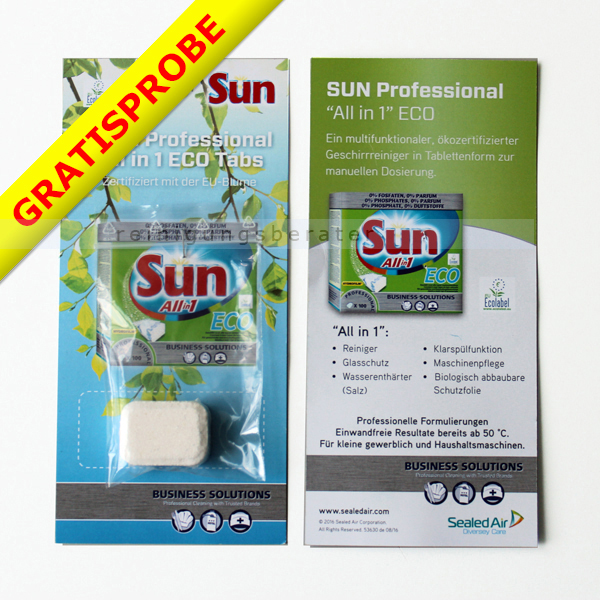 GRATIS zum TESTEN: Diversey SUN All-in-1-Tabs ECO