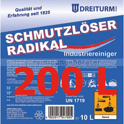 Grundreiniger Dreiturm Schmutzlöser Radikal 200 L