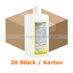 Händedesinfektion Antiseptica Poly-Alcohol 20x 500 ml Karton