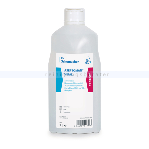Händedesinfektion Dr. Schumacher Aseptoman® Viral 1 L