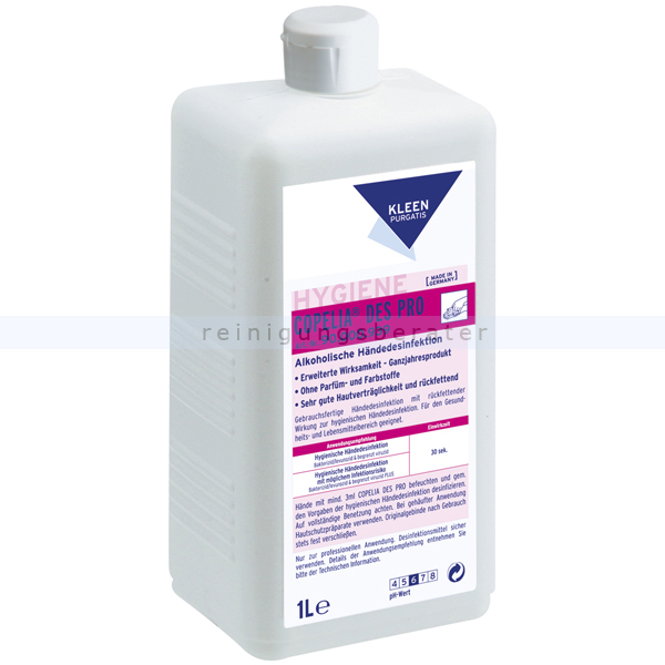 Händedesinfektion Kleen Purgatis Copelia DES PRO 1000 ml