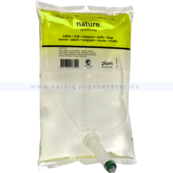 Händedesinfektion Plum Nature 0,5 l PE-Beutel