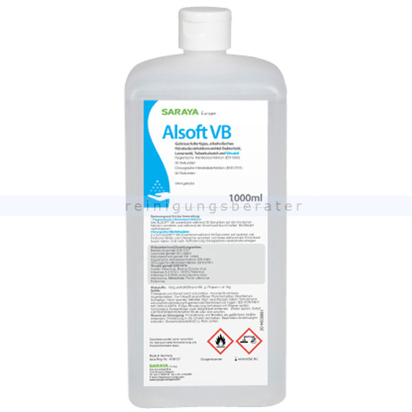 Händedesinfektion Saraya Alsoft VB 1 L Euroflasche