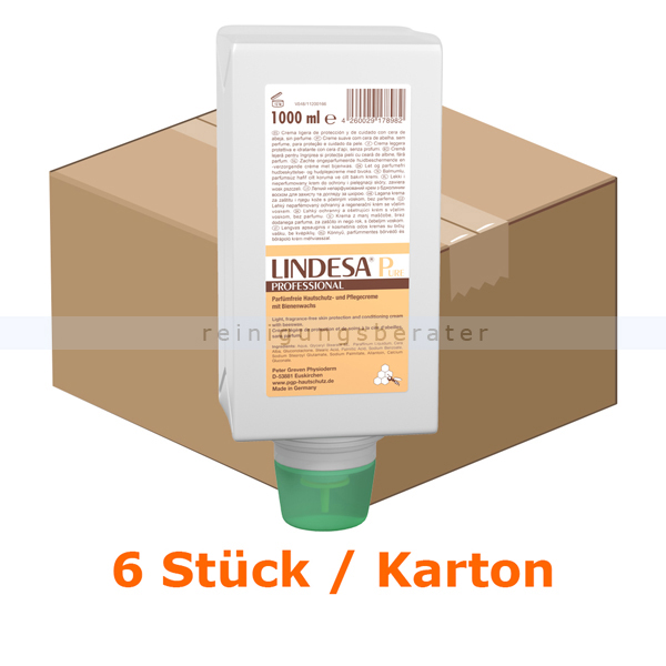Handcreme Peter Greven Lindesa Pure professional 6 x 1 L