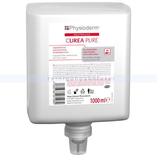 Handcreme Physioderm Curea PURE unparfümiert 1 L