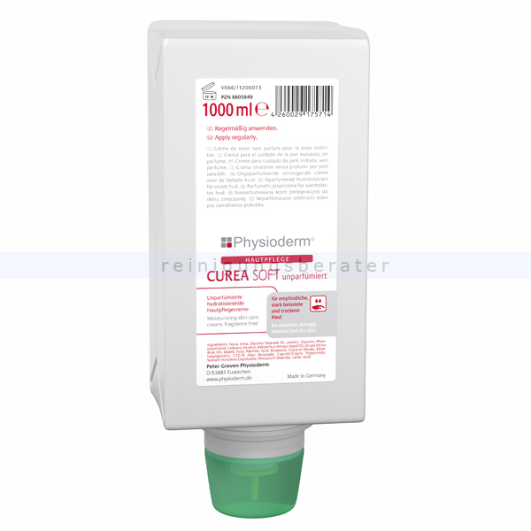 Handcreme Physioderm Curea Soft unparfümiert 1 L