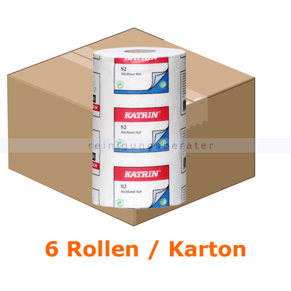 Handtuchrollen KATRIN Classic S2, 2-lagig hochweiß