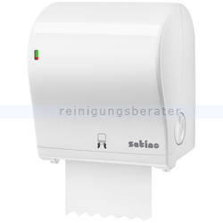 Handtuchrollenspender Wepa Satino AutoCut-Spender MIDI weiß