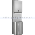 Handtuchspender Diamond Ritter, Edelstahl mit Abfallbehälter