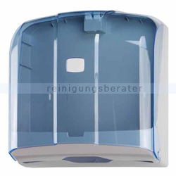 Handtuchspender Orgavente WAVE ABS/SAN grau-blau transparent