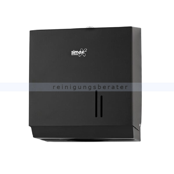 Handtuchspender Simex Black Line Stahl schwarz
