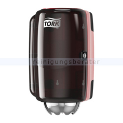 Handtuchspender Tork M1 Innenabrollungsspender schwarz/rot