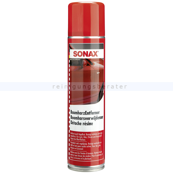 SONAX Baumharz Entferner, 400 ml Entfernt schnell und rückstandsfrei Baumharz 03903000