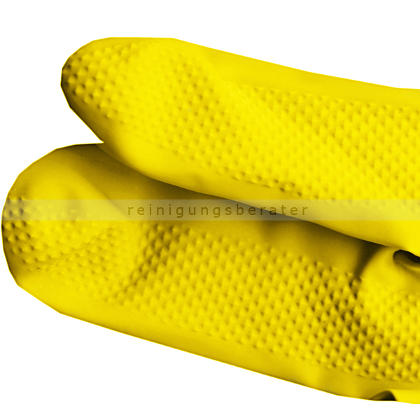 10 Paar Clean-Comfort Latex Mehrweg-Haushalts-Handschuhe Schutzhandschuhe gelb 