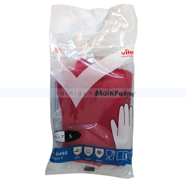 Haushaltshandschuhe Vileda Der Feine - Sensitive M rot