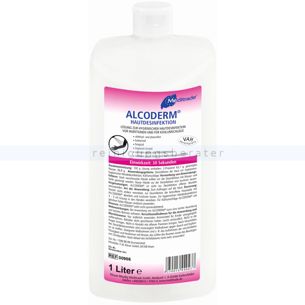 Hautdesinfektion Meditrade Alcoderm 1L