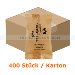 Hotelseife Welcome Signature Vegetable Soap 400 x 8 g eckig
