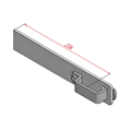 Hymer Wandhaken gerade aus Aluminium