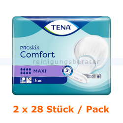 Inkontinenzvorlagen Tena ProSkin Comfort Maxi 2 x 28 Stück