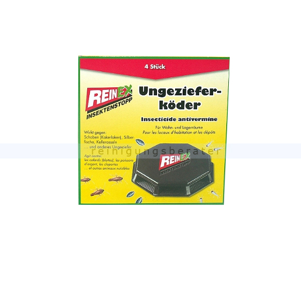 Insektenvernichter Reinex Ungezieferköder 4-er Insektenstopp