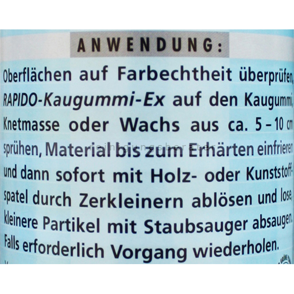 Dr. Schnell Rapido Kaugummi Ex 6 x 500 ml Vereisungsspray Set bei Riemax