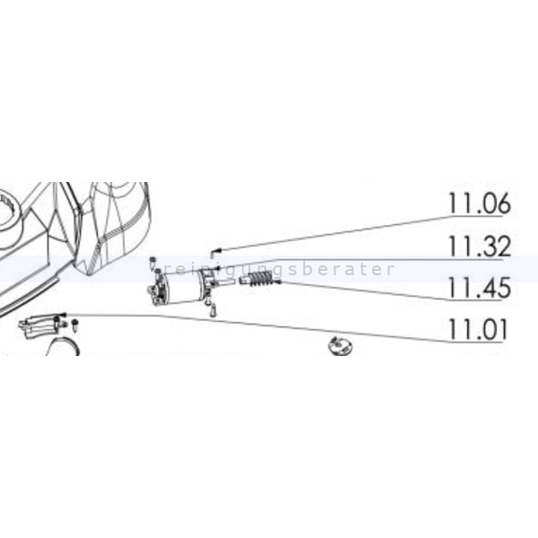 Kehrmaschinen Zubehör Haaga Set Motor Tellerbesen