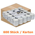 Kerzen Gastro Line Teelichter weiß 4 h 600 Stück Karton