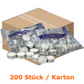 Kerzen Gastro Line Teelichter weiß 6 h 600 Stück Karton