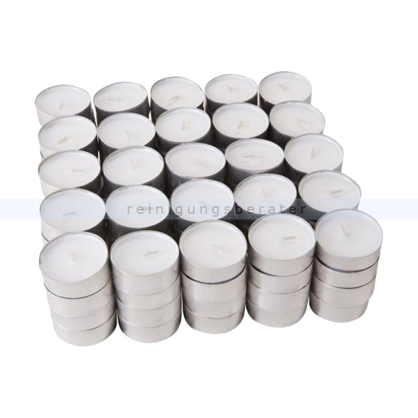 Kerzen Teelichter 100er Pack weiß