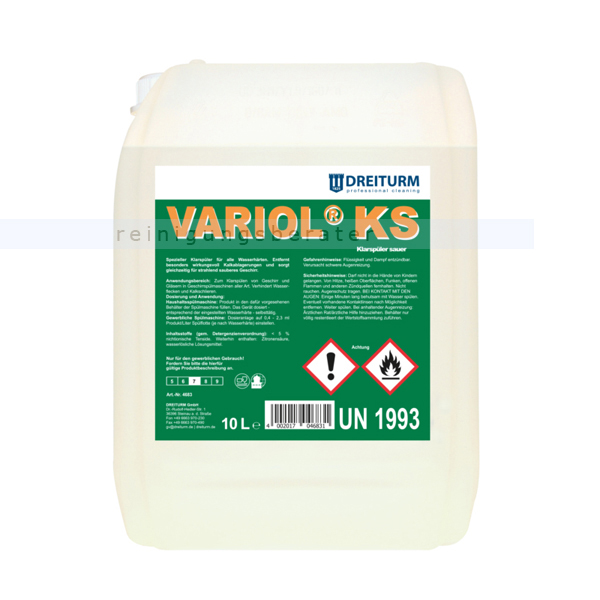 Klarspüler Dreiturm Variol KS 10 Liter