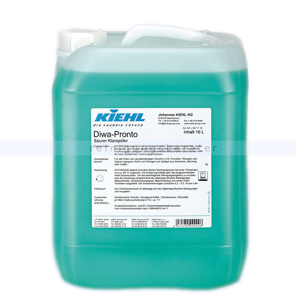 Klarspüler Kiehl DIWA-Pronto saurer 10 L