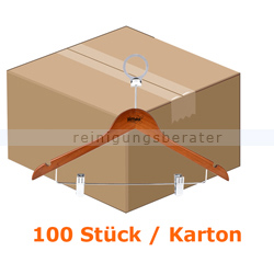 Kleiderbügel Simex Konfektionsbügel Holz mit Sicherheitsring