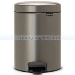 Kosmetikeimer Brabantia newIcon Tretmülleimer 5 L platin