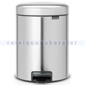 Kosmetikeimer Brabantia Tretmülleimer matt stahl 5 L