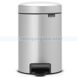 Kosmetikeimer Brabantia Tretmülleimer metallic grau 3 L