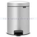 Kosmetikeimer Brabantia Tretmülleimer metallic grau 5 L