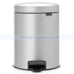 Kosmetikeimer Brabantia Tretmülleimer metallic grau 5 L