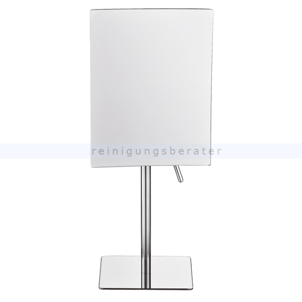 Kosmetikspiegel Simex Brass Badezimmerspiegel viereckig Stand Stand-Spiegel mit 3fach-Vergrößerung 05165