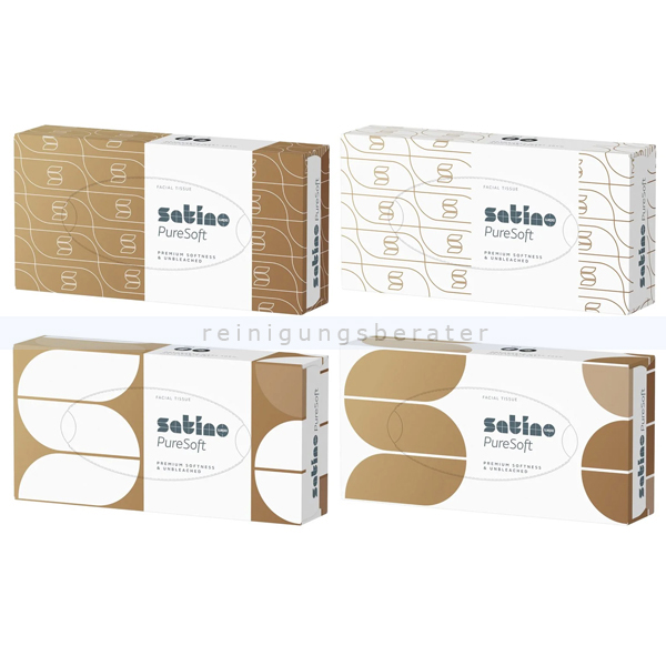 Kosmetiktücher Wepa Satino PureSoft 2-lagig Beige 100er Box