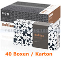 Kosmetiktücher Wepa weiß 100er Box, 40 Boxen im Karton