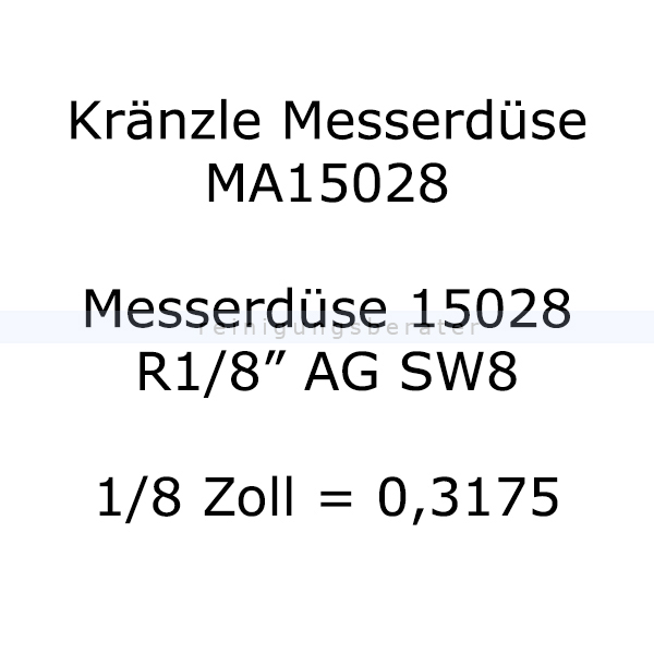 Kränzle Edelstahllanze mit Messerdüse 045 12.392 2-M20045 600 mm 