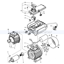 Kränzle Ersatzteile 24067 Motor BG112 200V 60 Hz 5 kW